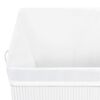 vidaXL Кошик для білизни Білий 83 л Бамбук