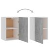 801256 vidaXL Hanging Cabinet Concrete Grey 39,5x31x60 cm Chipboard
