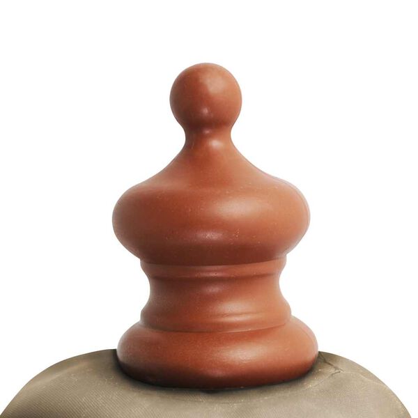 vidaXL Вулична Парасоля з Дерев'яною Жердиною Сіро-Коричневий 350 см