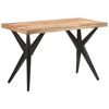 323559 vidaXL Dining Table 120x60x76 cm Solid Acacia Wood
