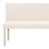 vidaXL Лавка Кремовий 139,5 см Поліестер