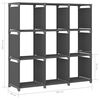 322612 vidaXL 9-Cube Display Shelf Grey 103x30x107,5 cm Fabric