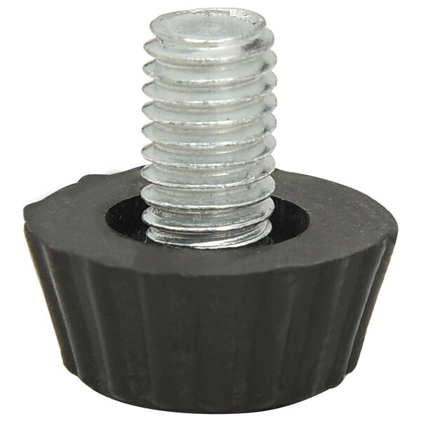 315594 vidaXL Adjustable Furniture Feet M8 18 pcs Black