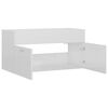 804671 vidaXL Sink Cabinet High Gloss White 90x38,5x46 cm Chipboard