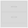 801036 vidaXL Bedside Cabinets 2 pcs White 40x30x40 cm Chipboard