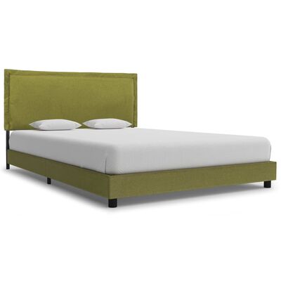 vidaXL Каркас ліжка Зелений 140x200 см Тканина