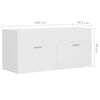 804674 vidaXL Sink Cabinet White 100x38,5x46 cm Chipboard