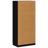 800631 vidaXL Wardrobe Black 90x52x200 cm Chipboard