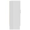 vidaXL Книжкова шафа Глянцевий білий 82,5x30,5x80 см ДСП
