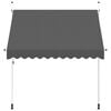 vidaXL Висувний Тент Ручний Антрацит 250 см