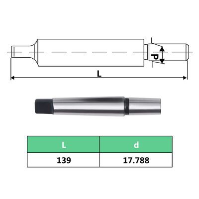 vidaXL Швидкознімний Затискний Свердлильний Патрон MT2-B18 до 16 мм