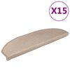vidaXL Сходові Килимки 15 шт Сіро-Коричневий 56x17x3 см