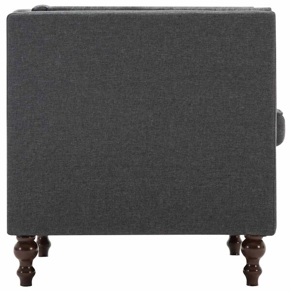 vidaXL Крісло Темно-сірий Тканина