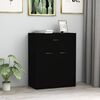 800712 vidaXL Sideboard Black 60x30x75 cm Chipboard