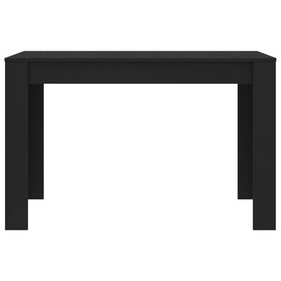 vidaXL Обідній стіл Чорний 120x60x76 см ДСП