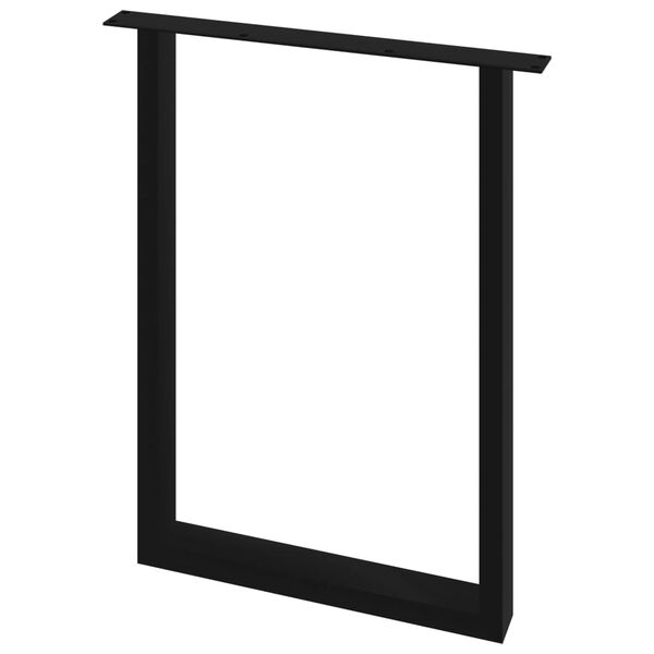 285174 vidaXL Dining Table Legs 2 pcs O Frame 60x72 cm