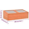 vidaXL Теплиця 100x50x34 см Дерево