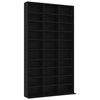 vidaXL Шафа для CD-дисків Чорний 102x23x177,5 см ДСП