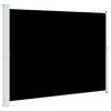 vidaXL Бічний Висувний Тент для Дворика Чорний 220x300 см