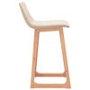 vidaXL Барні стільці 2 шт Кремовий Тканина