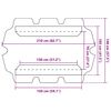 vidaXL Замінний Навіс для Гойдалки Помаранчевий 150/130x70/105 см