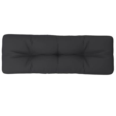 vidaXL Подушка для дивана з піддонів Чорний 120x40x10 см