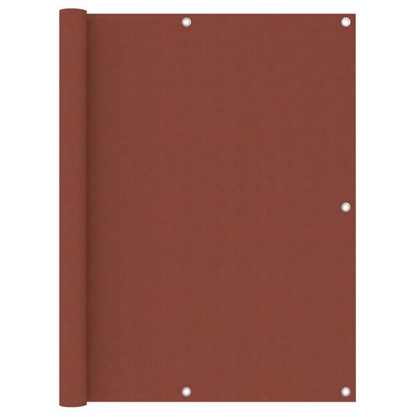 vidaXL Балконна Ширма Теракотовий 120x300 см Тканина Оксфорд