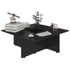 802910 vidaXL Coffee Table High Gloss Black 79,5x79,5x30 cm Chipboard