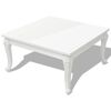vidaXL Журнальний Столик Глянцевий Білий 80x80x42 см