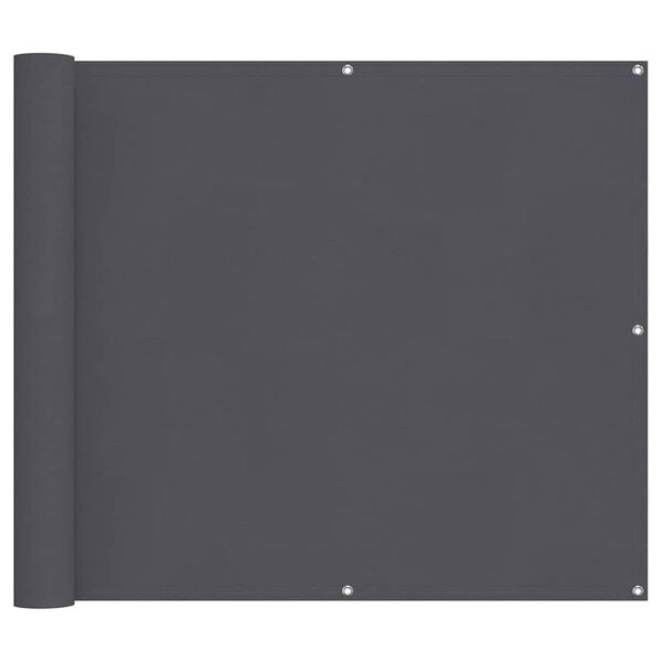 vidaXL Балконна Ширма Антрацит 90x300 см Тканина Оксфорд