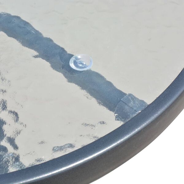 vidaXL Комплект Меблів для Бістро 3 Од. Чорний Сталь