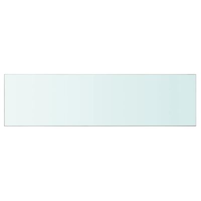 vidaXL Скляна панель для полиці Прозорий 110х30 см