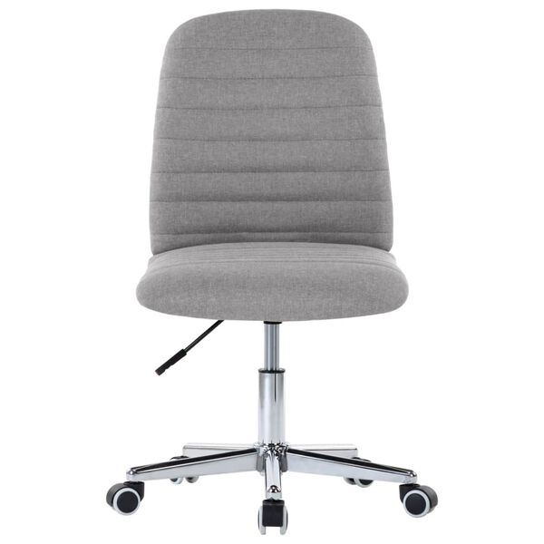 vidaXL Обідні стільці 2 шт Світло-сірий Тканина