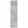 800634 vidaXL Wardrobe Concrete Grey 90x52x200 cm Chipboard