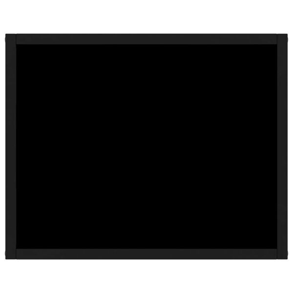 vidaXL Консольний столик Чорний 50x40x40 см Загартоване скло