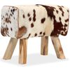 vidaXL Табурет 60x30x50 см Натуральна козяча шкіра