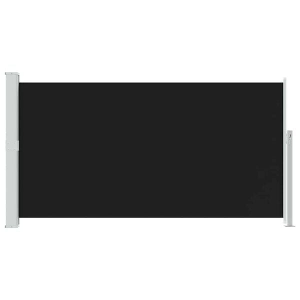 vidaXL Бічний Висувний Тент для Дворика Чорний 170х300 см