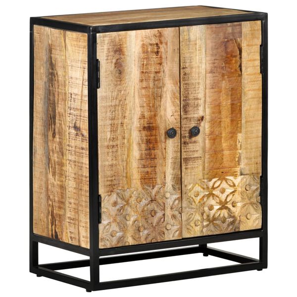 vidaXL Сервант з ручним різьбленням 60x35x75 см Масив дерева манго