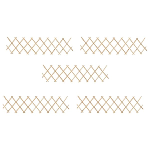 vidaXL Трельяжна Огорожа 5 шт 180x30 см Ялина