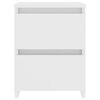 800514 vidaXL Bedside Cabinets 2 pcs White 30x30x40 cm Chipboard