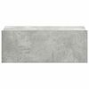 800314 vidaXL Floating Nightstand Concrete Grey 40x30x15 cm Chipboard