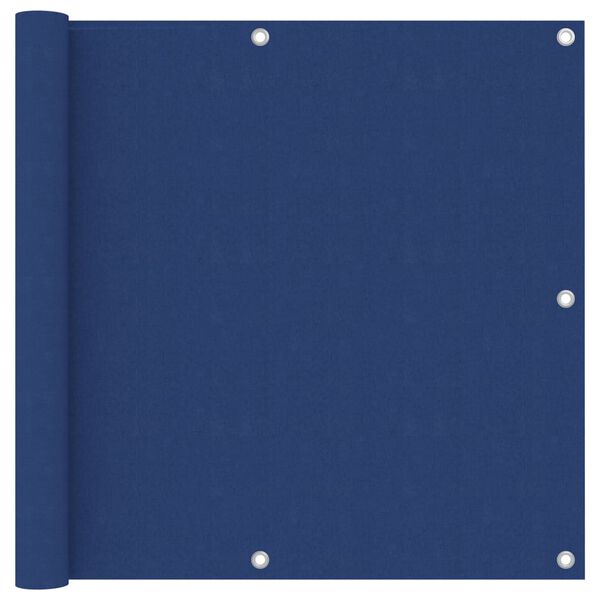 vidaXL Балконна Ширма Синій 90x400 см Тканина Оксфорд