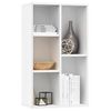 800162 vidaXL Book Cabinet/Sideboard White 50x25x80 cm Chipboard