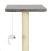 170512 vidaXL Cat Tree with Sisal Scratching Posts 95 cm Grey