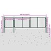 vidaXL Садові Ворота Зелений 400x75 см Сталь