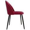 vidaXL Обідні стільці 2 шт Бордовий Тканина