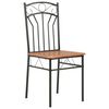 281398 vidaXL Dining Chairs 4 pcs Brown MDF