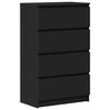 vidaXL Сервант Чорний 60x35x98,5 см Деревні пластики