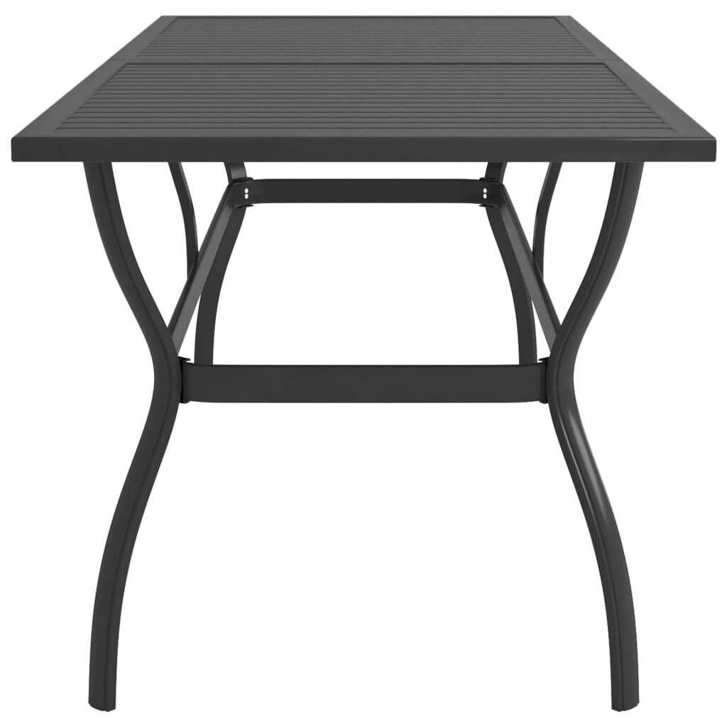 vidaXL Садовий Стіл Антрацит 190x80x72 см Сталь