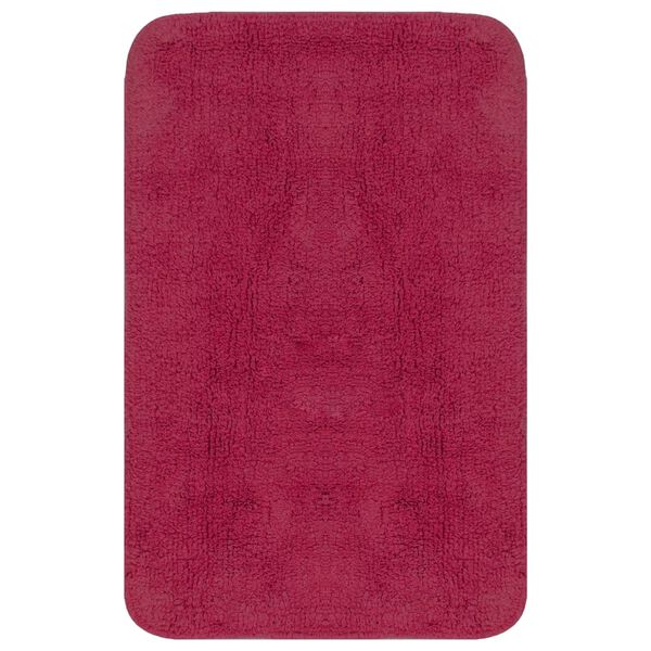 vidaXL Набір Килимків для Ванної Кімнати 3 Од. Фуксія Тканина